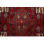 Tapis rouge noué à la main de conception unique 4 pi 1 po x 5 pi 3 po Jermaria