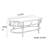 Solid Wood Glass Coffee Table-104387475