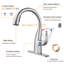 Robinet de cuisine rétractable à poignée simple avec accessoires-70529048