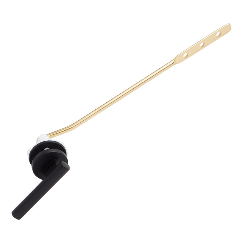 Modern Front Flush Handle, Matte Black