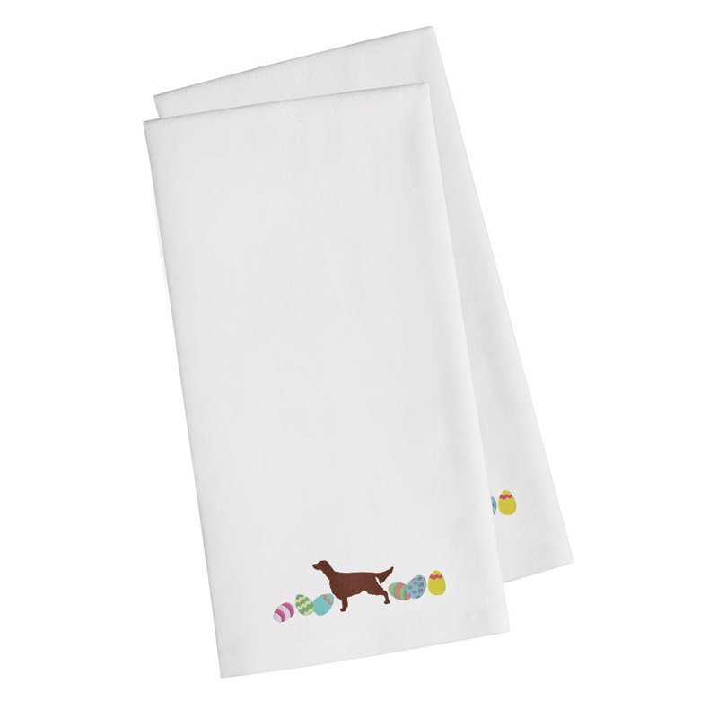 Serviette de cuisine irlandaise de pâques, Blanc, H 28 po x l 19 po x P 0,1 po