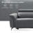 Niyam 85.25" Modern Genuine Leather Power Reclining Sofa with Adjustable Headrest-1717334901