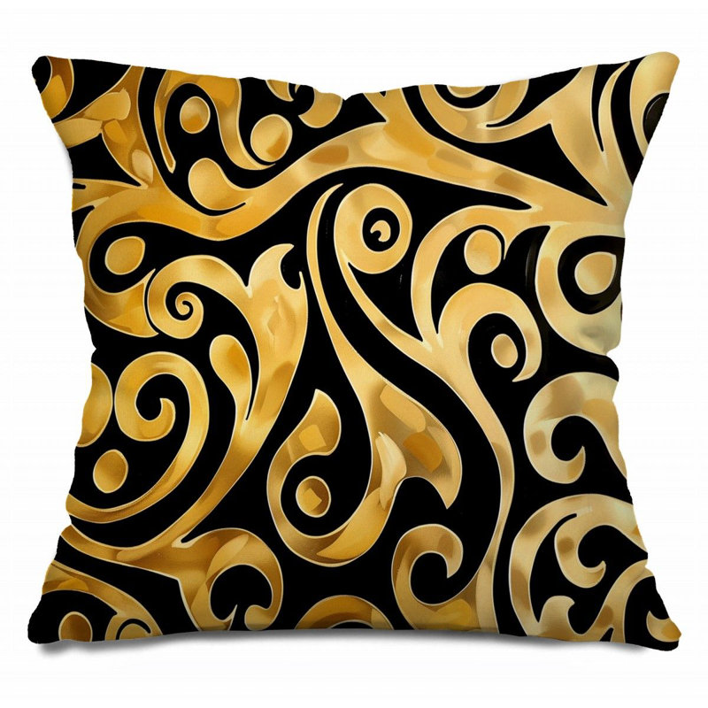 Coussin en coton réversible, H 26 po x l 26 po