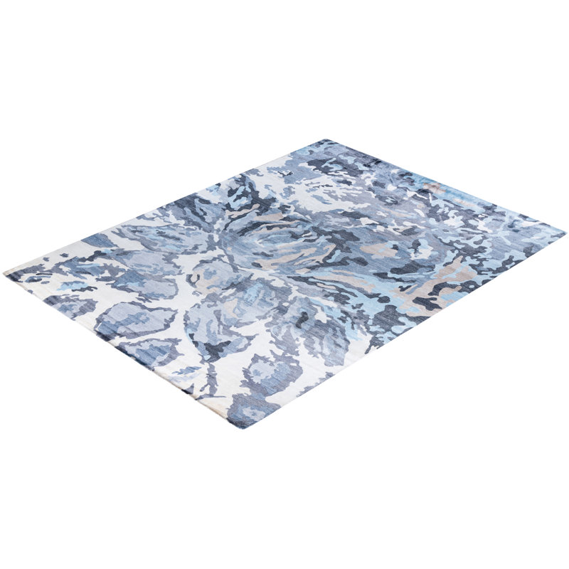 Overdyed One-of-a-Kind Rectangle 9'1" X 12'1" Hand Knotted Area Rug