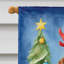 Drapeau de Noël maison de renne-112702217