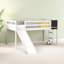 Twin Loft Bed With Slide And Blackboard
