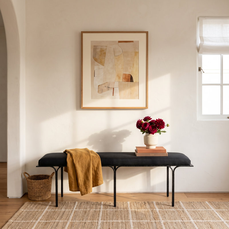 Cyrano Linen Upholstered Bench