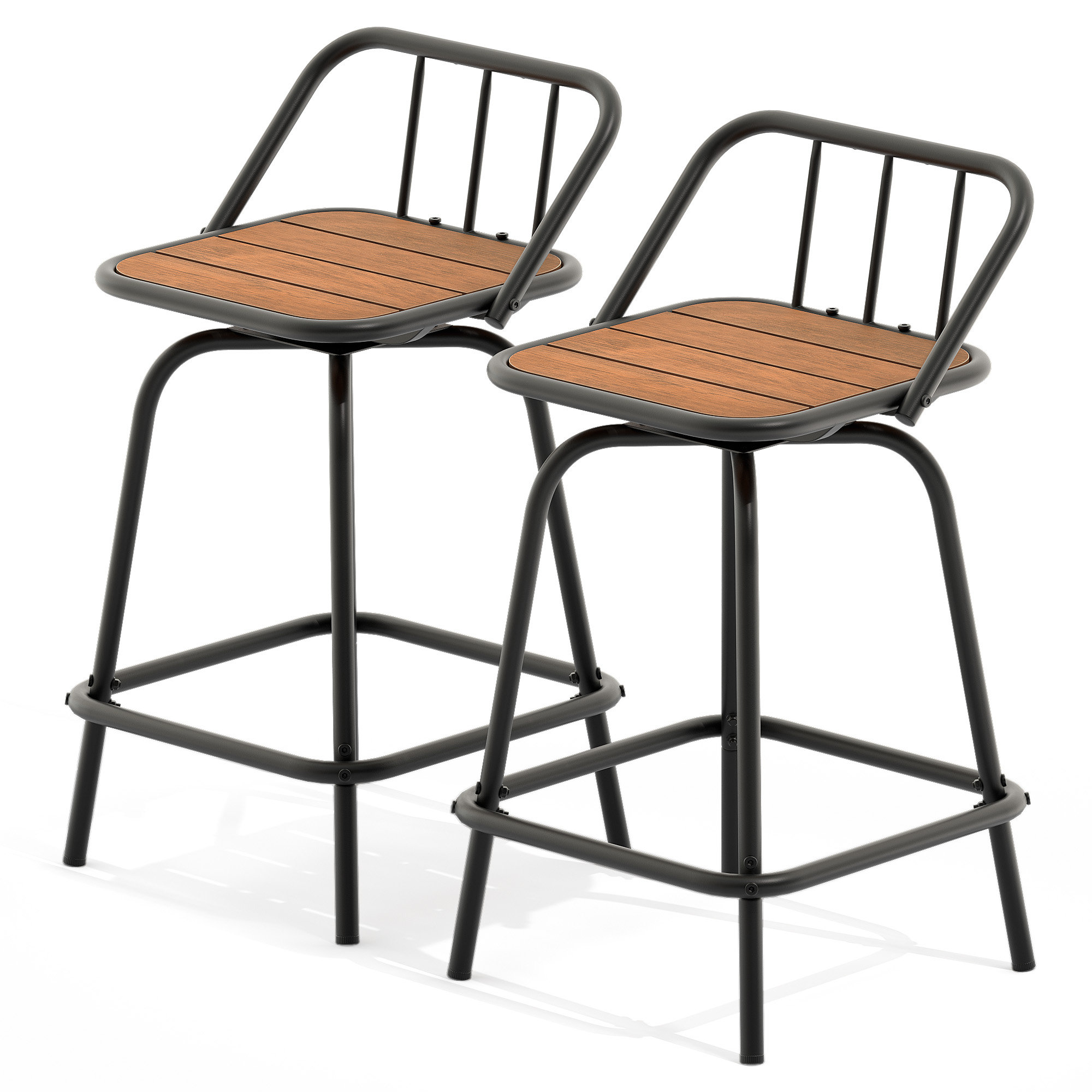 17 Stories Outdoor Swivel Bar Stool & Reviews | Wayfair