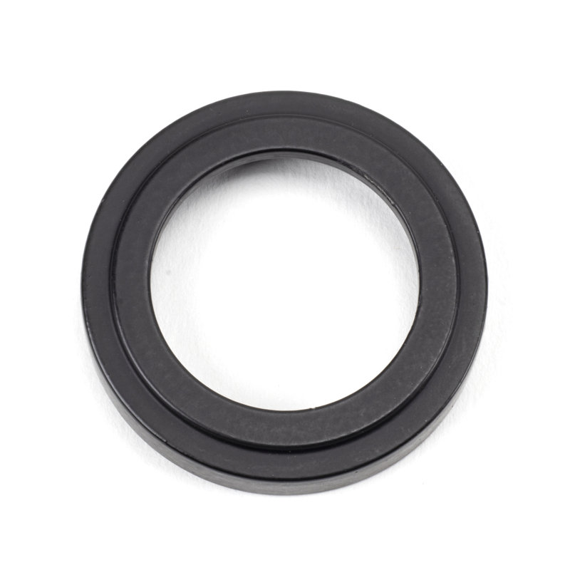 Concealed, Art Deco Round Escutcheon Door Accessory, Matt Black