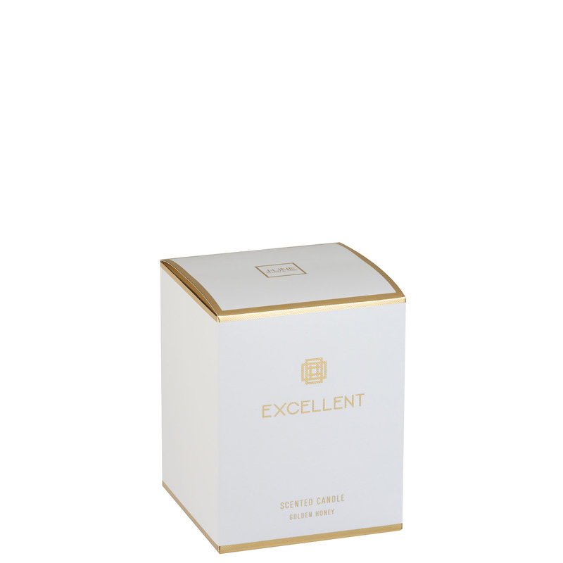 Seasonal Scented Jar Candle with Glass Holder, Golden
