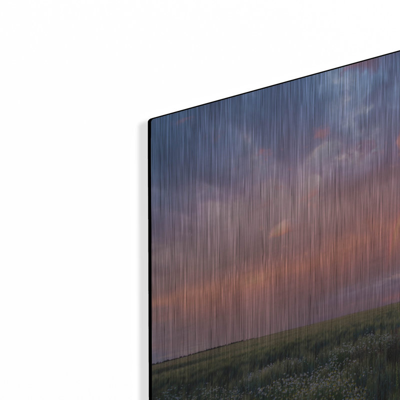 "Prairie Sunset 1" par Joe Reimer, art mural en métal, H 12 po x l 16 po