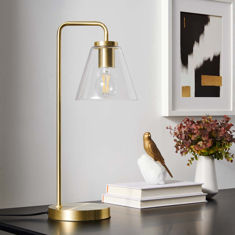 Lampe de table Element en verre par Modway, Laiton satiné
