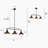 Germanton 3 - Light Black/Gold Kitchen Island Pendant Light