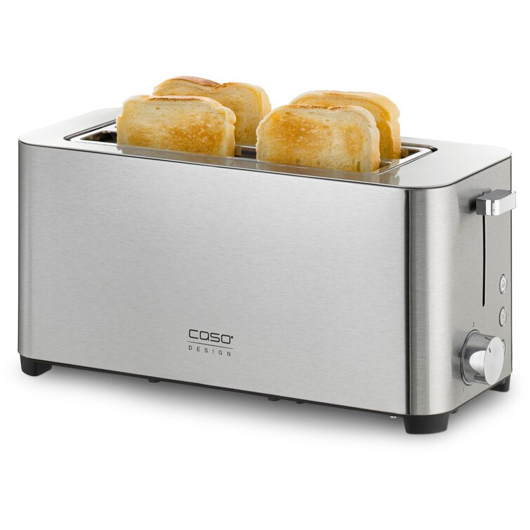CasoDesign Caso Design Four Slice Wide Slot Toaster, Stainless Steel &  Reviews