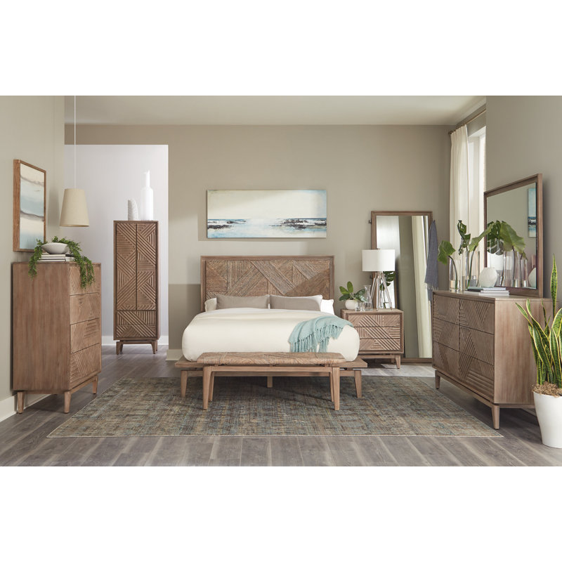 Lit tapissier standard Cryan, Reine
