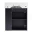 Meuble-lavabo flottant moderne de 21,6 po avec lavabo en céramique - parfait pour les petites salles de bain, rangement à droite-1336937949