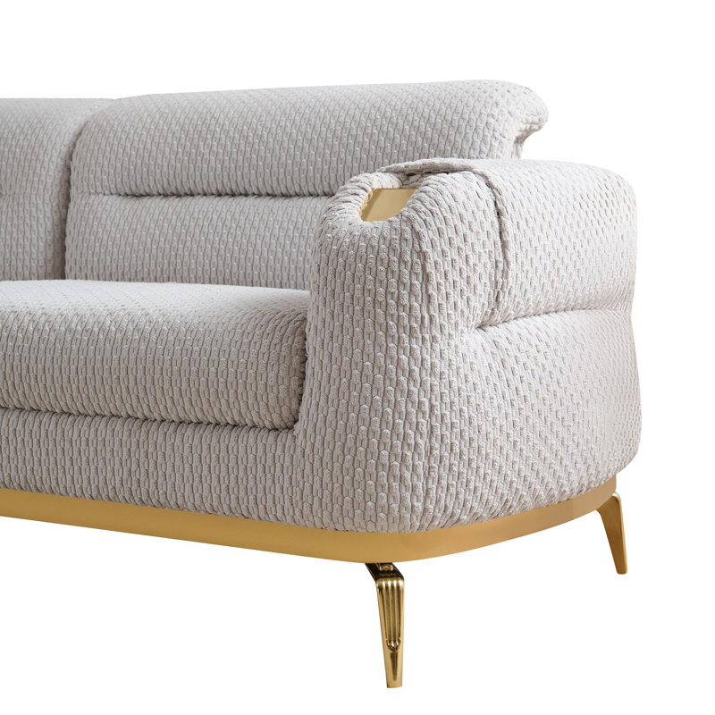 Causeuse de style moderne, Gris