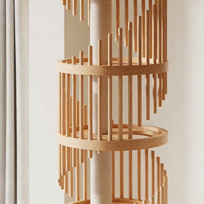 Structure simple et tendance pour chat, Brun orangé