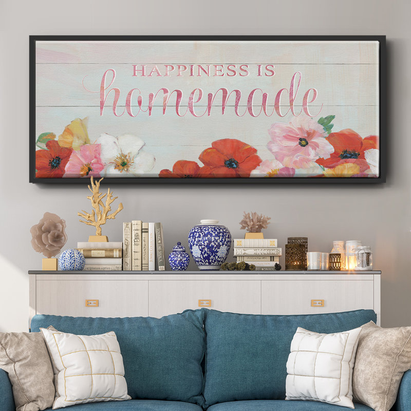 Happiness is Homemade- Framed Canvas