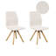50cm H Boucle Upholstered Upholstered Back Accent in White