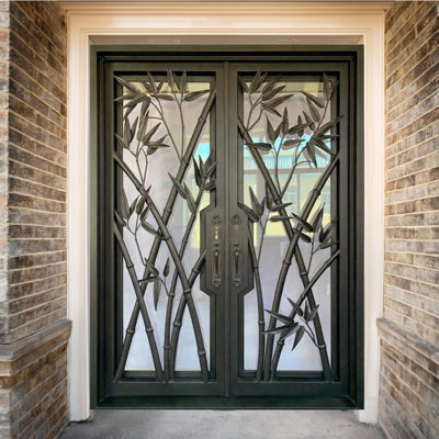 Bamboo Grove Iron Door