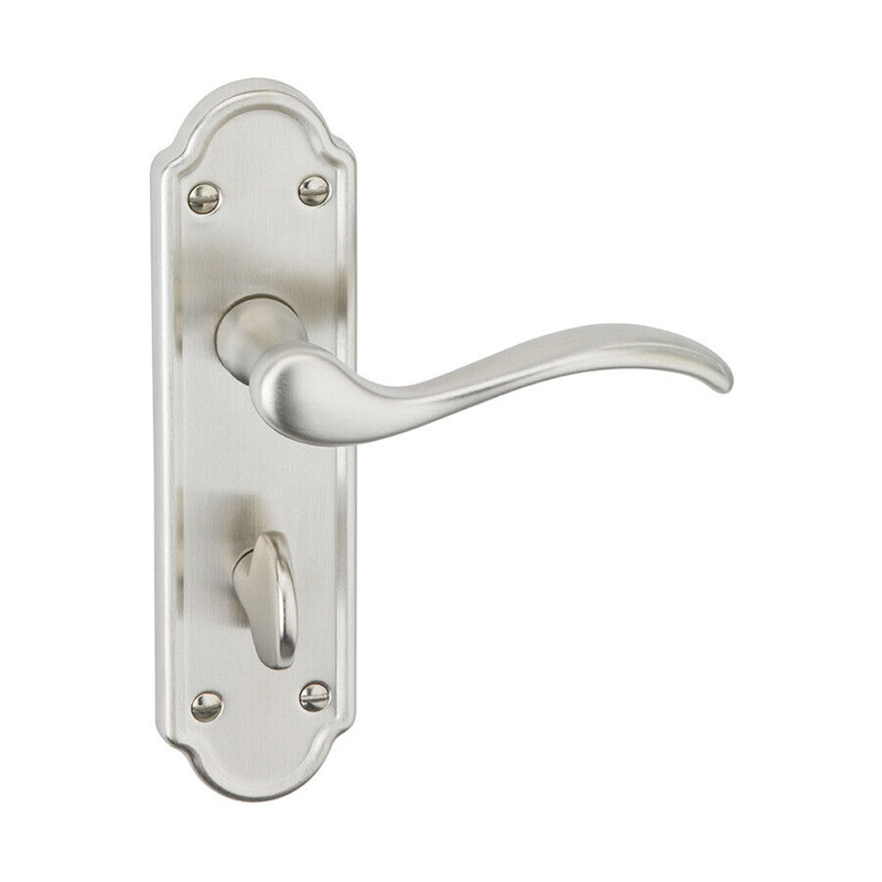 Door Handle, Satin Nickel