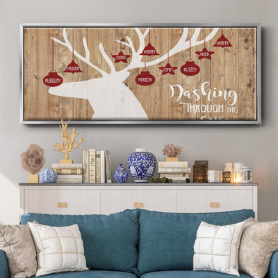 «Dashing Through The Snow», toile encadrée