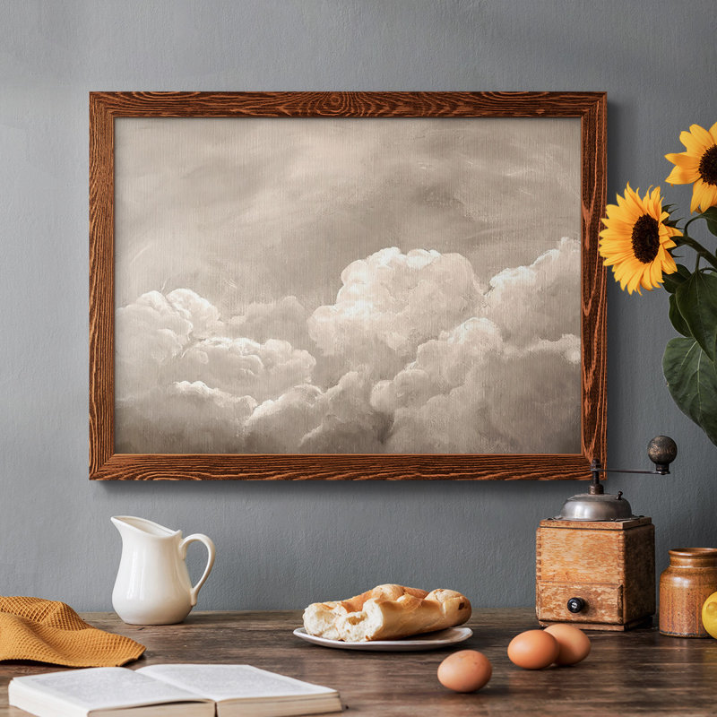 «Painted Clouds I», reproduction d'art sur toile, Érable, H 14 po x l 20 po