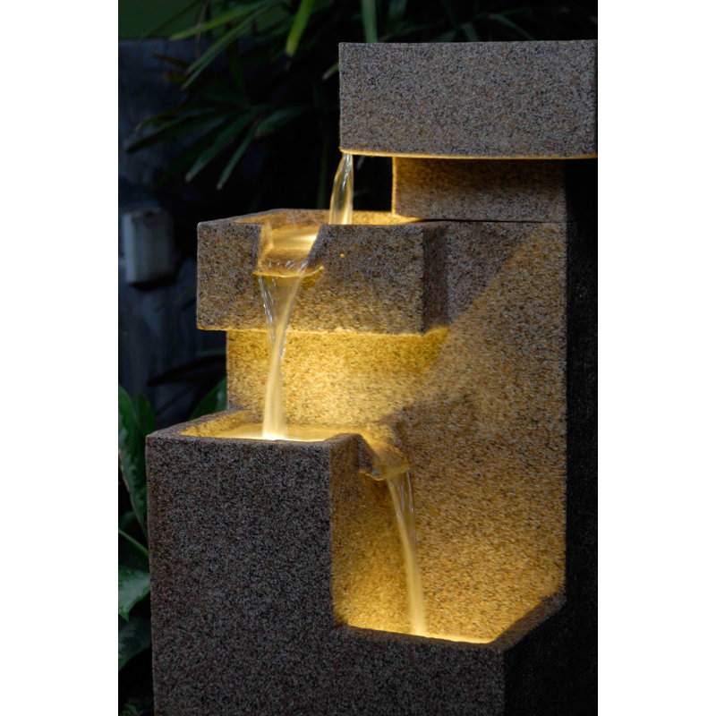 Fontaine à niveaux avec lumière Colter