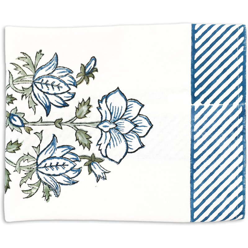 Marwaah Cotton Napkin Set of 4 Hand Blockprint