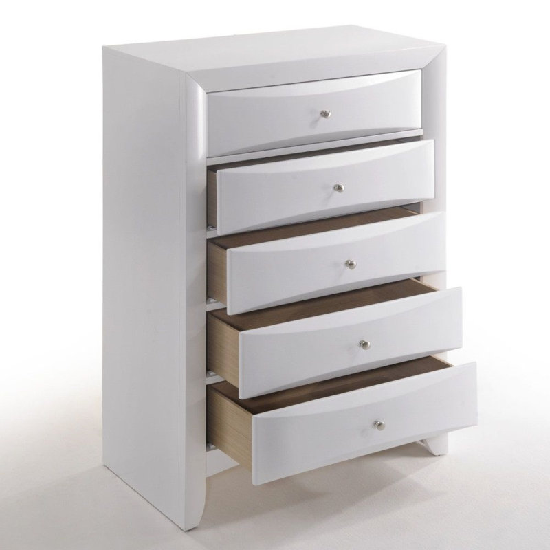 Ensemble de chambre à coucher 3 pièces Ireland, Blanc, Grand