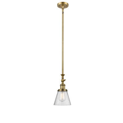 Luminaire suspendu conique 1 lumière