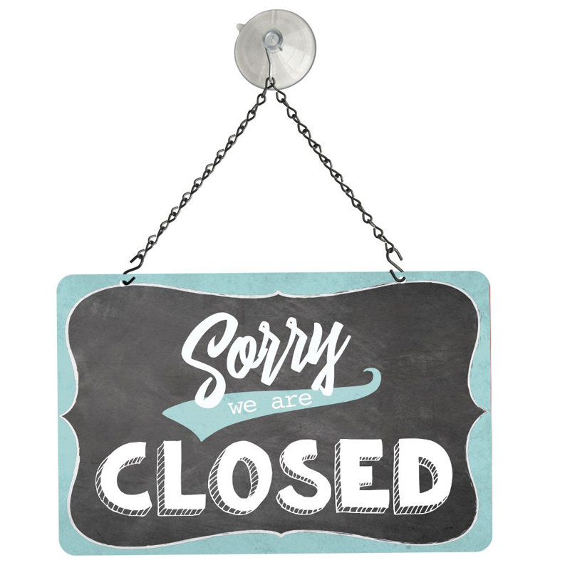 2 Sided Metal Sign Kit Open/Close