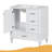 Shalimar Single Bathroom Vanity with Ceramic Top , Modern Bathroom Storage Cabinet with  Soft Closing Door and Solid Wood Frame,Freestanding Style-1974200420-1996132649