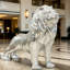 Statue de lion avec diamant en miroir Exterio-1133372476
