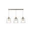 3 - Light Brushed Brass Pendant
