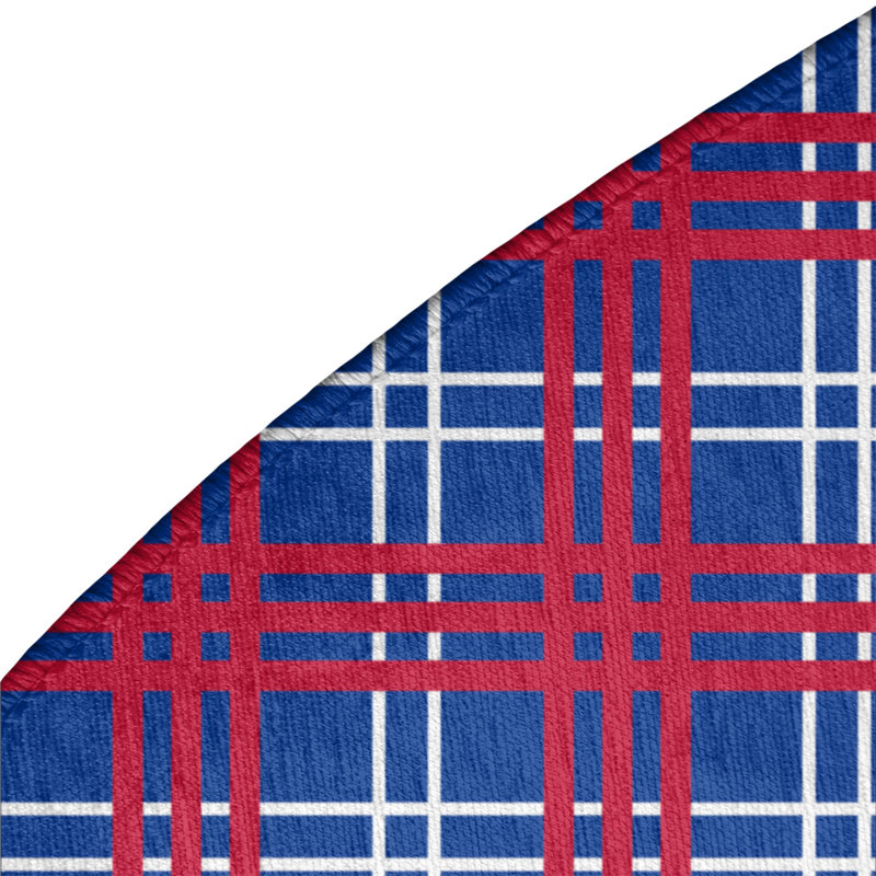 Plaid Indoor Rug, Round 5'