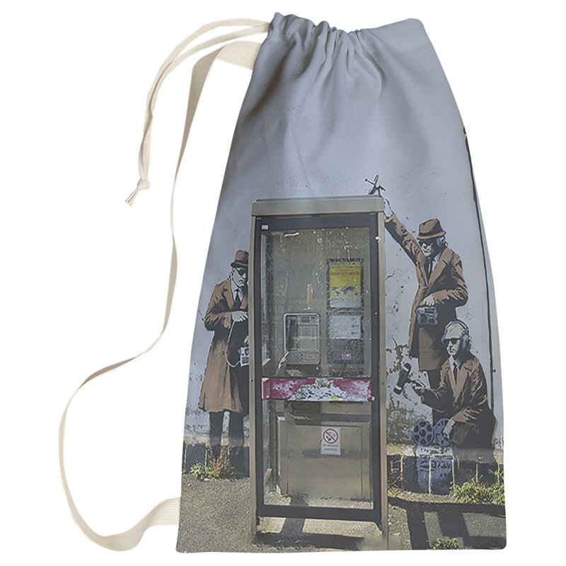 Fabric Laundry Bag with Handles, Small (29" H x 18" W x 1" D)