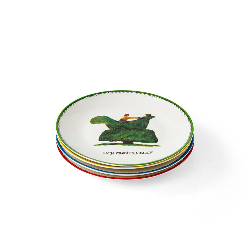 Ensemble de 4 assiettes 6 po Tidbit
