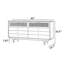 Buffet simple avec rangement rétro