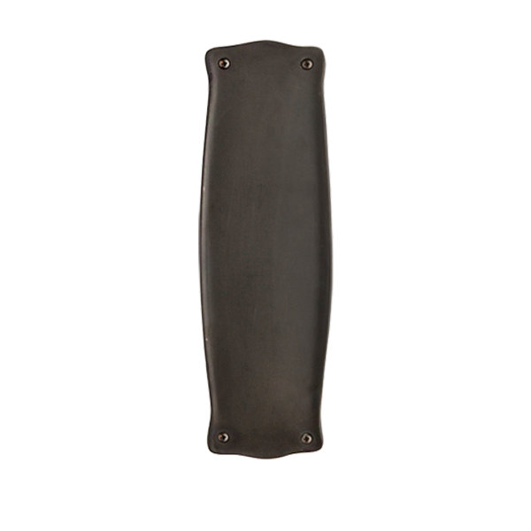 Prairie Double Dummy Door Push Plate, Oil Rubbed Bronze