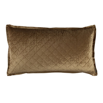 Chloe Velvet Feathers Lumbar Pillow