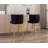 Latefa Upholstered Counter Stool with Iron Frame-284612857
