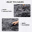 Aalieyah Deep Pile Fluffy Shaggy Area Rug for Indoor Use black grey-1778749347