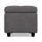 Castleford 48"W Upholstered Vegan Leather Contemporary Rectangular Storage Ottoman Bench with Tufted Top and Hidden Storage-708344692
