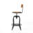 Oswalt Swivel Adjustable Height Counter Stool with Metal Frame