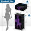 Commode pour commode de chambre à coucher pour les forêts fluorescentes de garde-robe Starry Sky silhouetted Trees