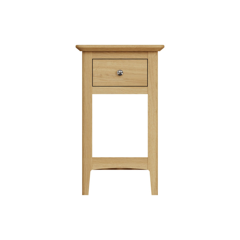 Angie 35 cm W Bedside Table, Oak