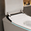 Toilette moderne et intelligente avec eau chaude instantanée, fonctions de lavage réglables, siège chauffant, veilleuse à DEL et système de chasse puissant