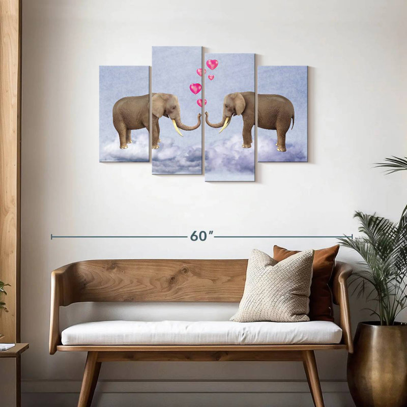 «Hardie Elephant Love», H 27 po x l 43 po